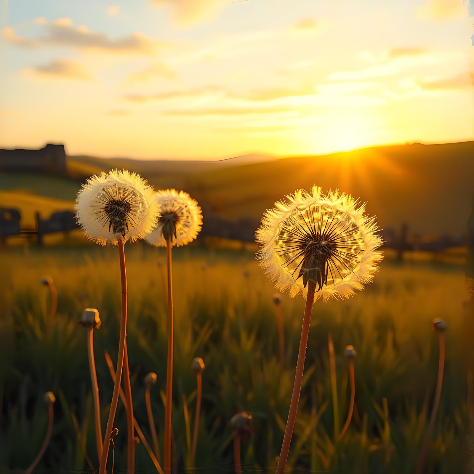 Dandelion Sunset