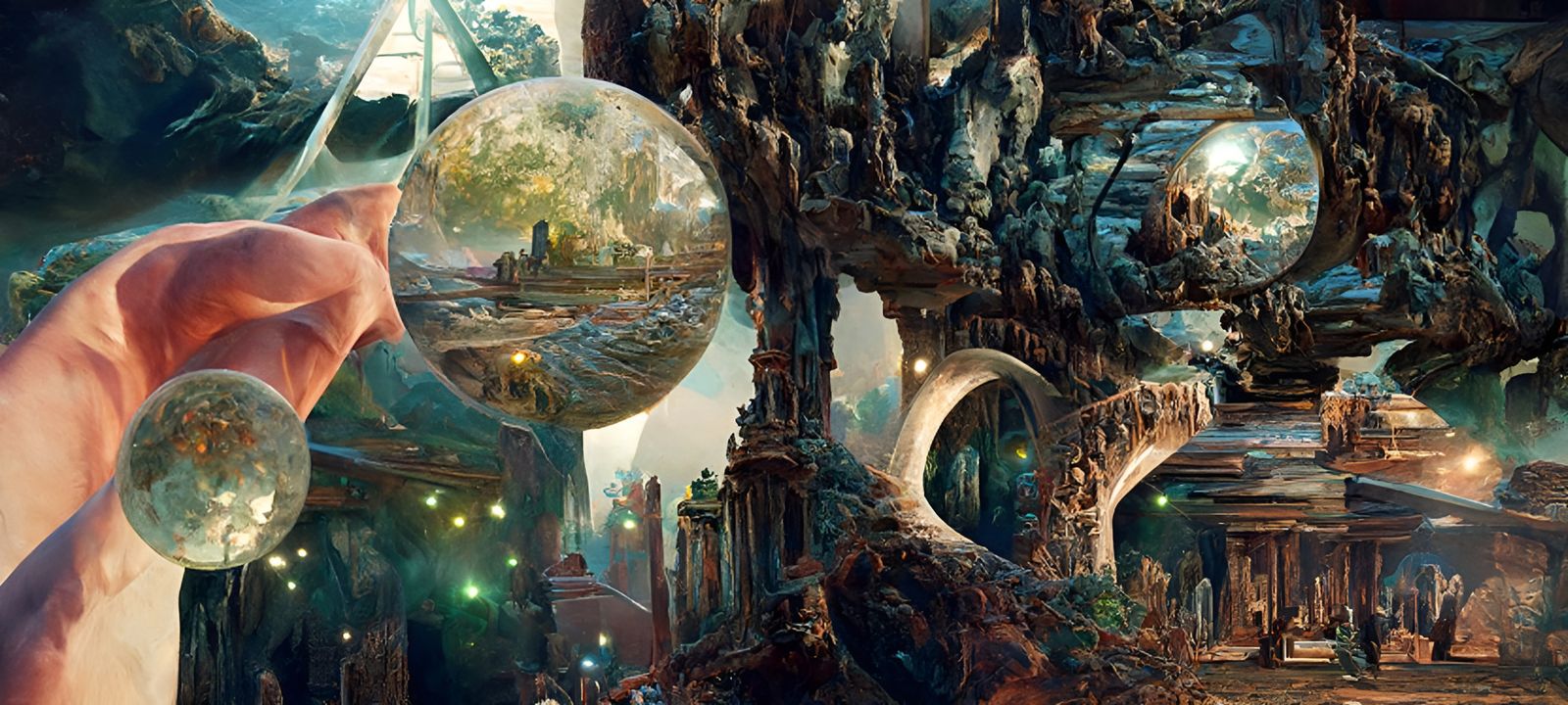 Magic Ancient Bridge Digital Matte Painting