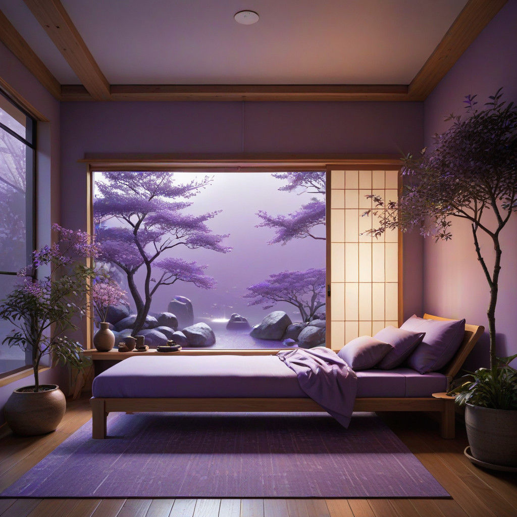 Traditional Japanese Home in Soft Pastel Hues