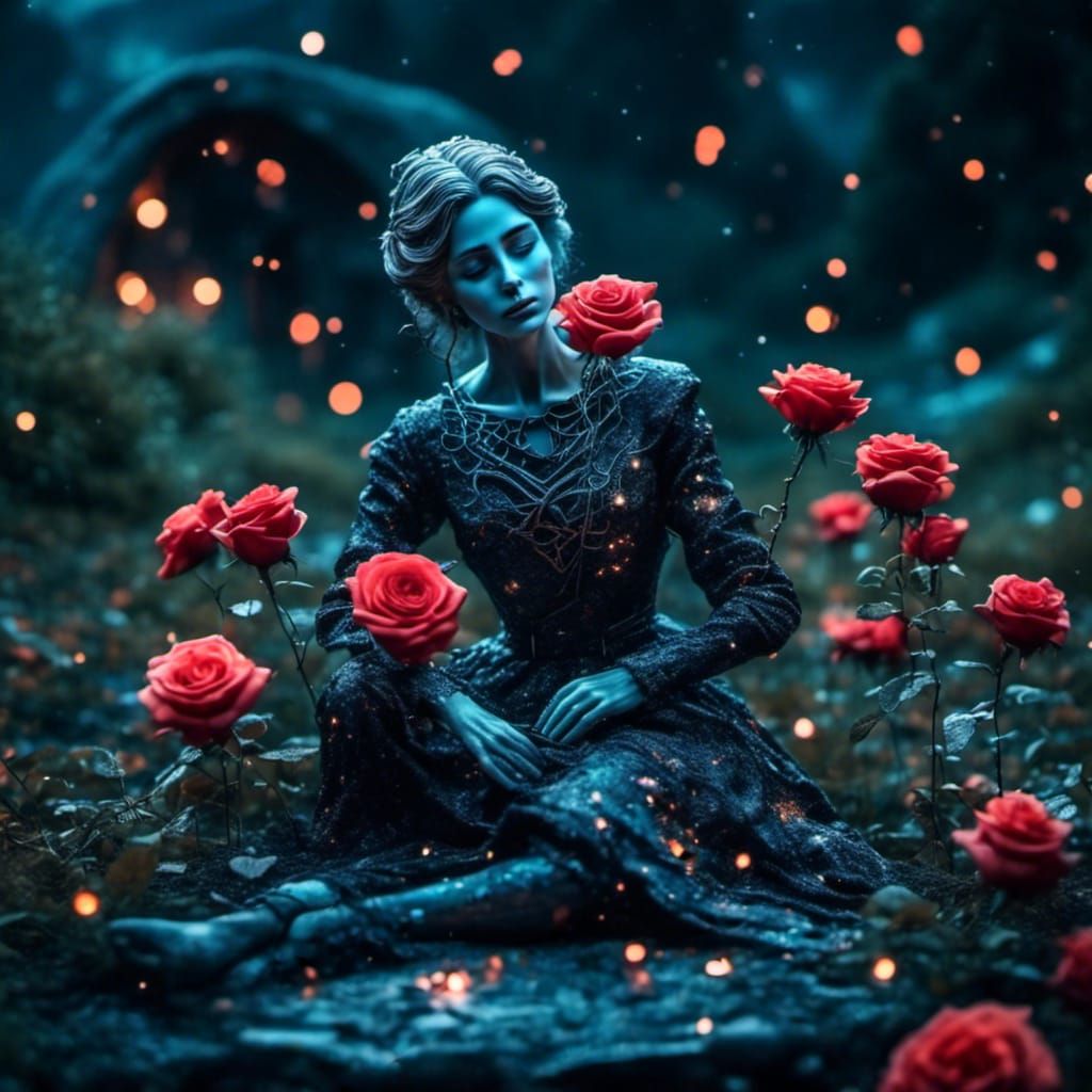 Enchanted Roses Bloom Over Barbra Allen's Grave