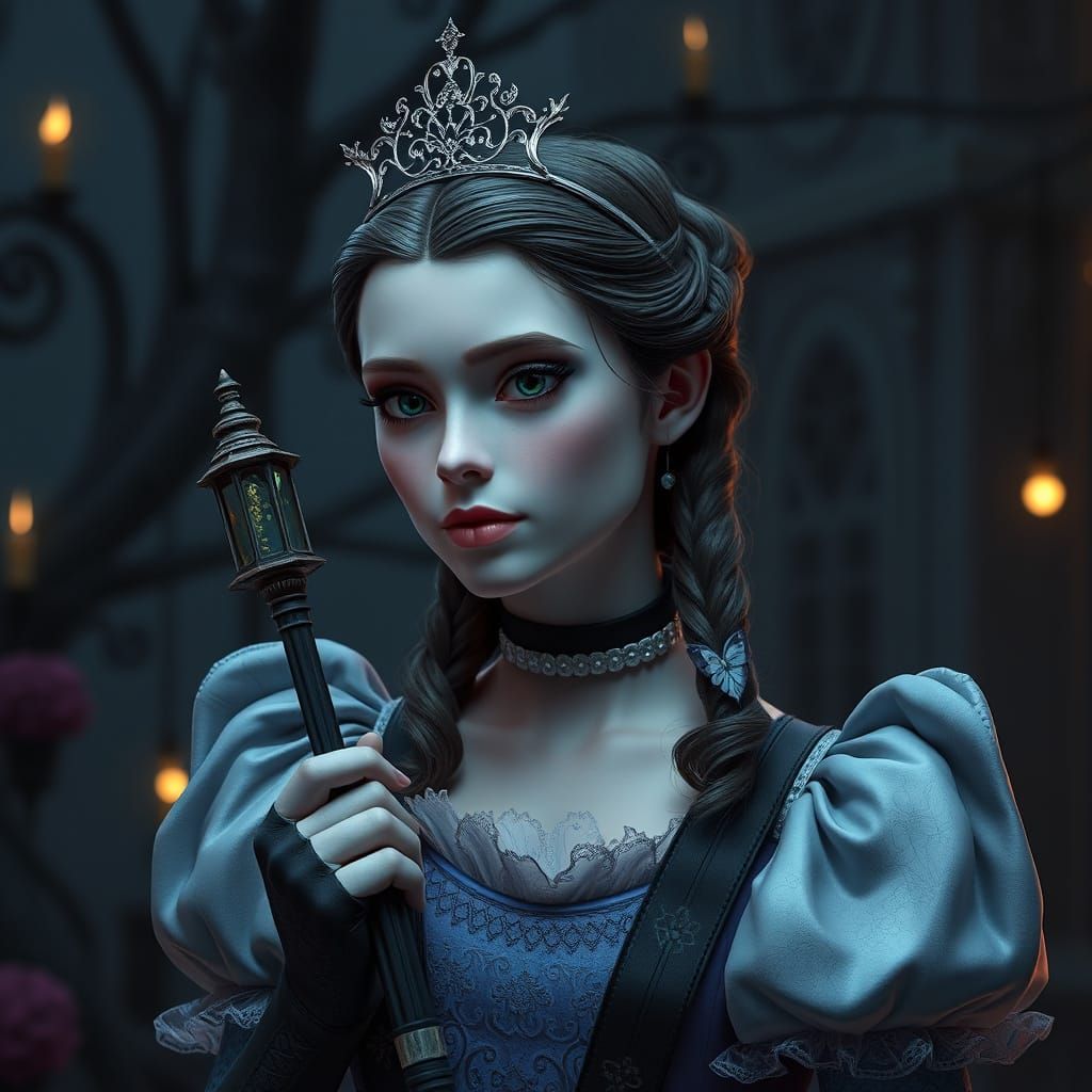 Gothic Fairy Tale Princess Wednesday Addams
