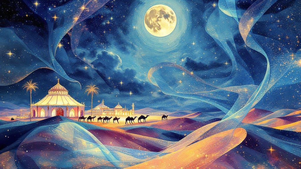 Sparkling Desert Night