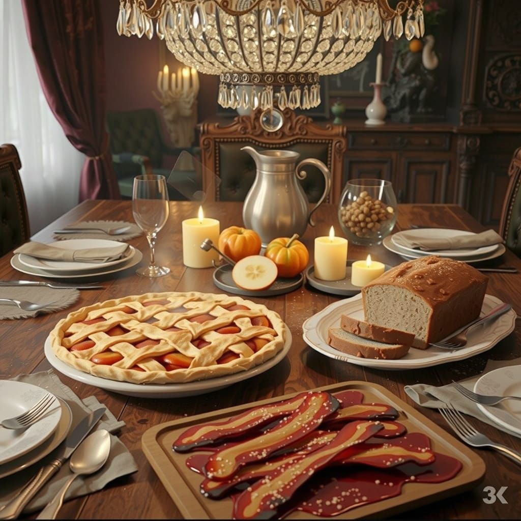 Luxurious Dessert Table in Ultra-Realistic 8K