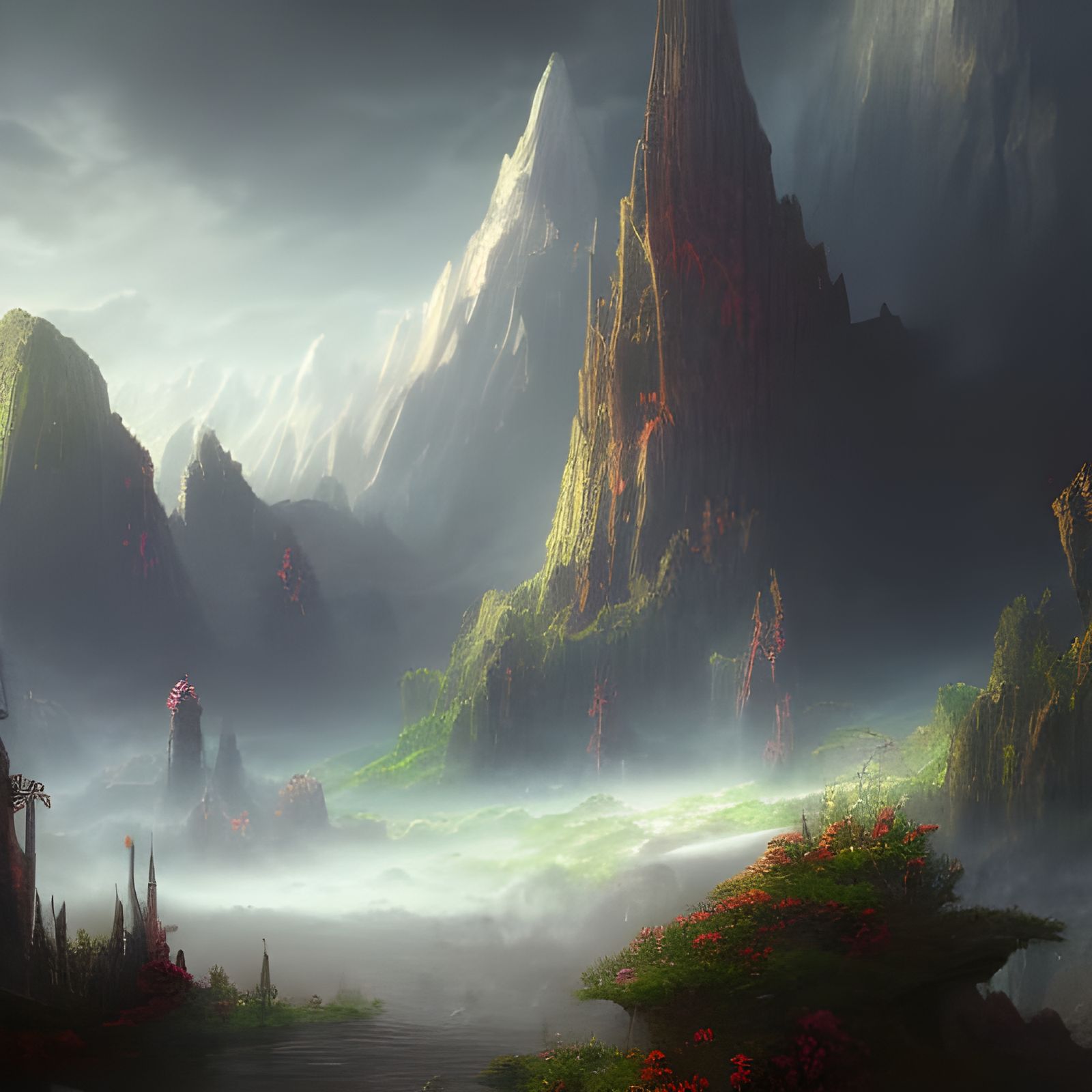 Hope: Detailed Matte Painting in Deep Color