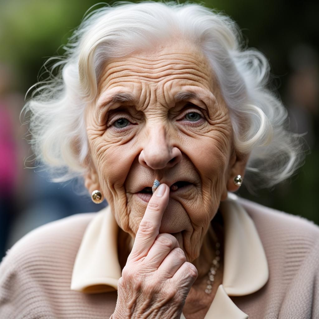 young lady CASSANDRA SERDAR95, with her finger in her mouth