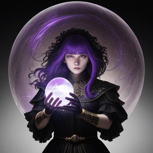 Mystical Orb Portrait: Cinematic Still in 8k Resolution