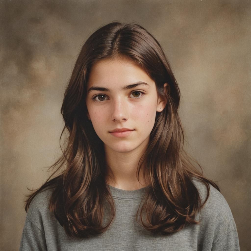Portrait of Brown-Haired Teenager