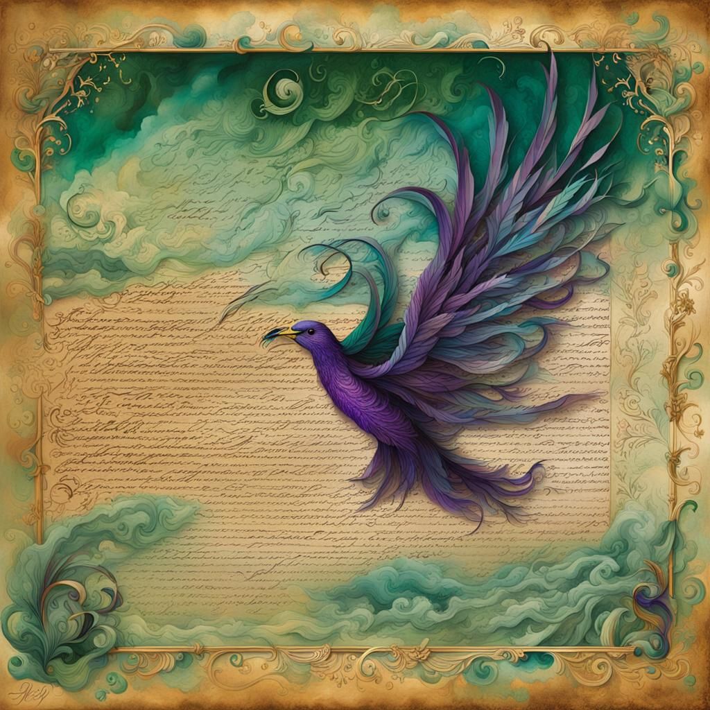 Declaration of Independence in Enchanted Victorian Style