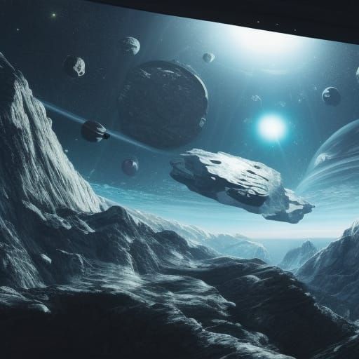 Spaceship Recreation Area with Outer Space View