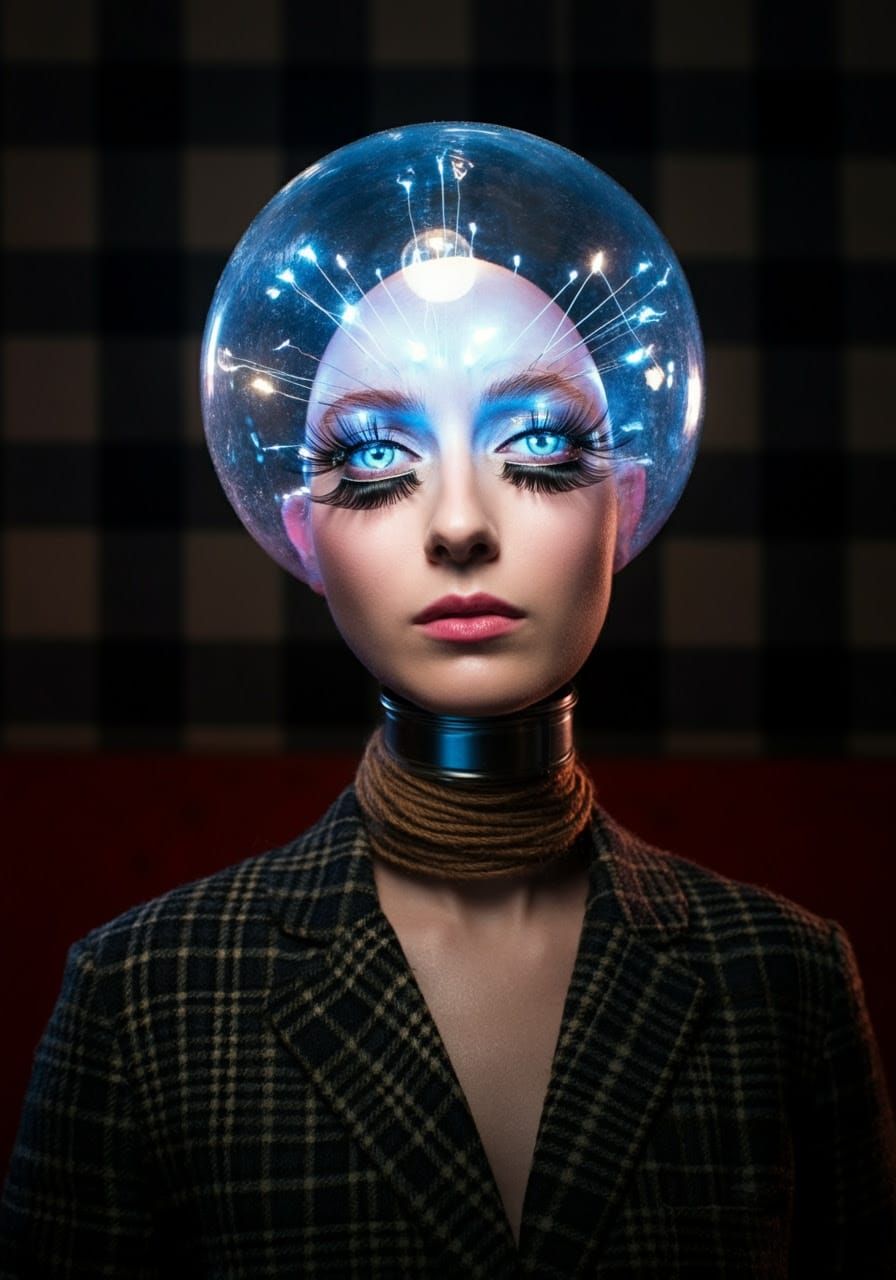 Tiny Chese String Folks with Lightglobes