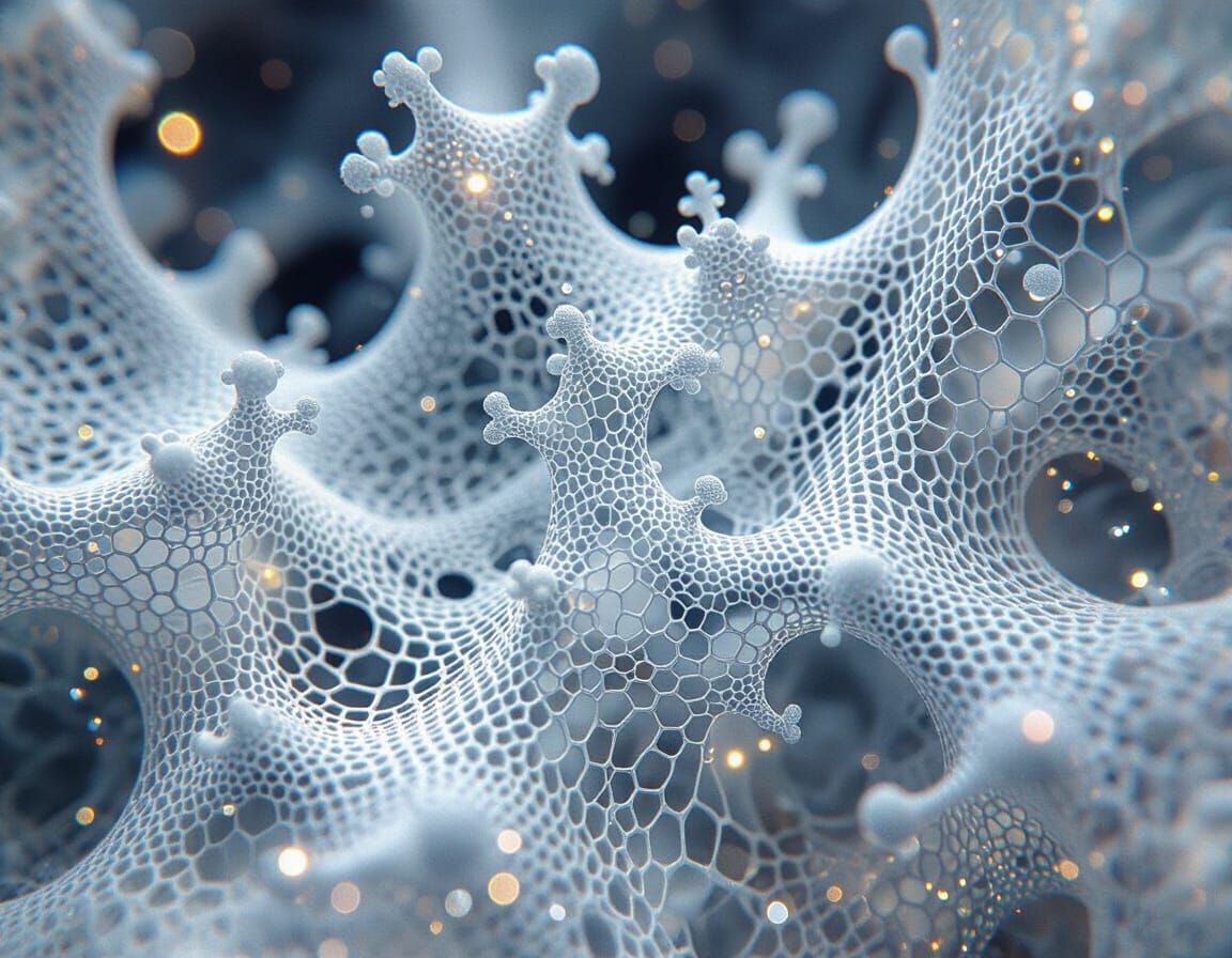 Artitechtural Negativespace Luminodoodleblend Structures wit...