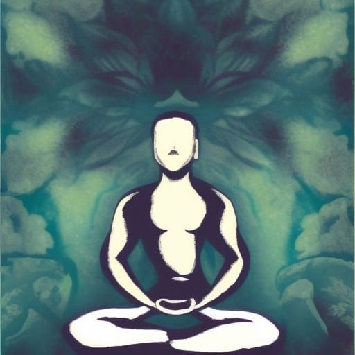 Meditation Image Generated by AI