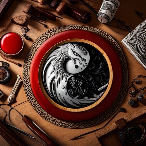 An interesting wood carving