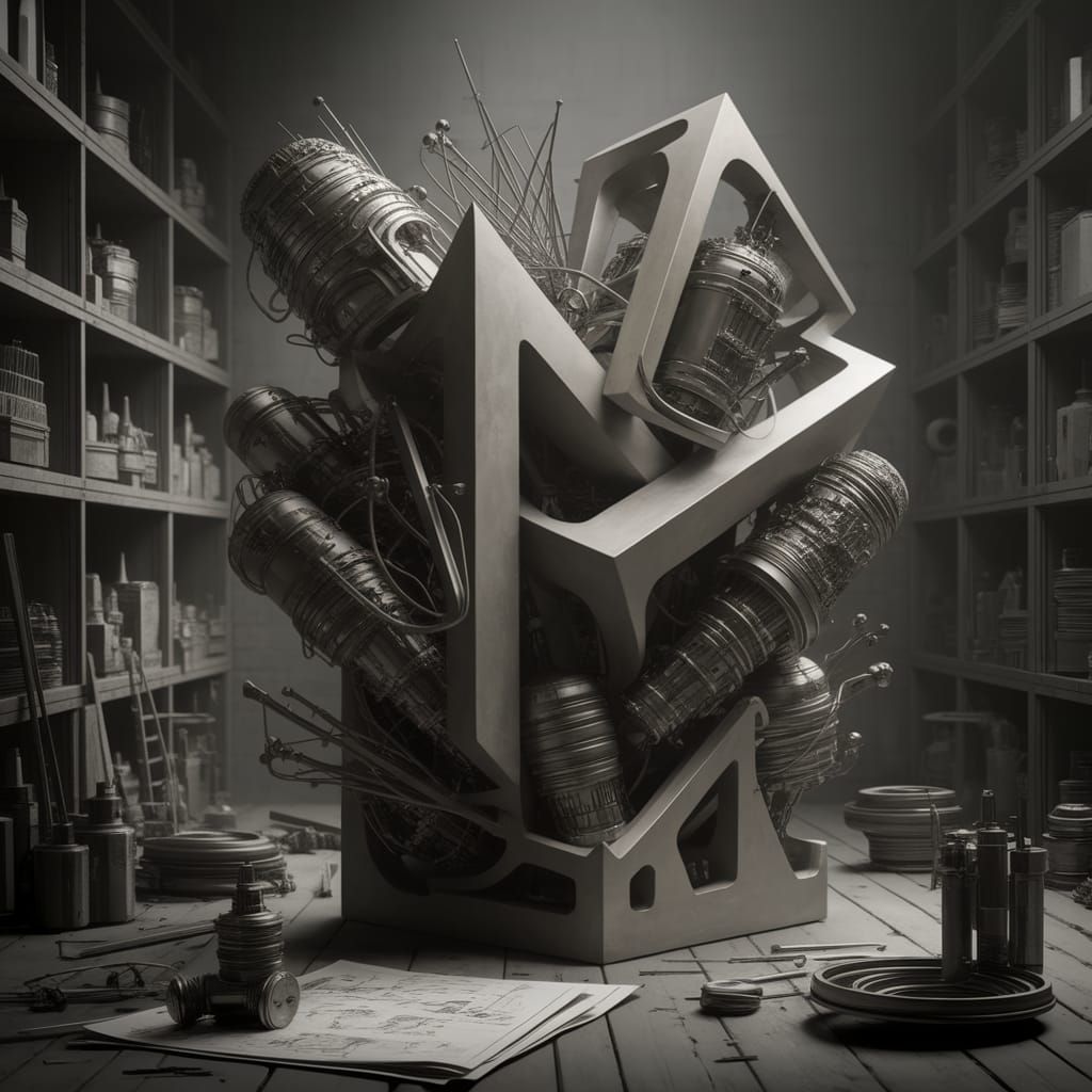 Soviet Avant-Garde Industrial Abstract Forms