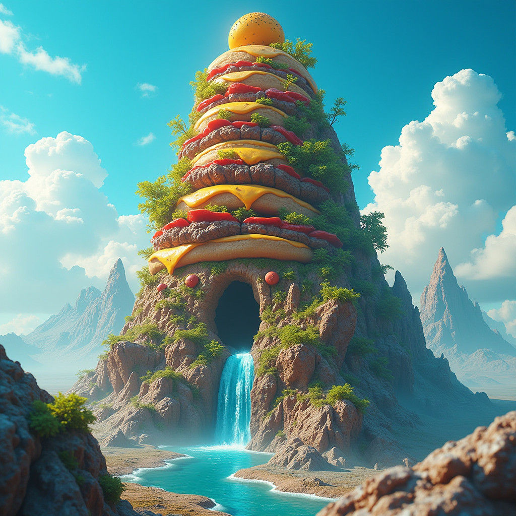 Colossal Cheeseburger Mountain Dreamscape