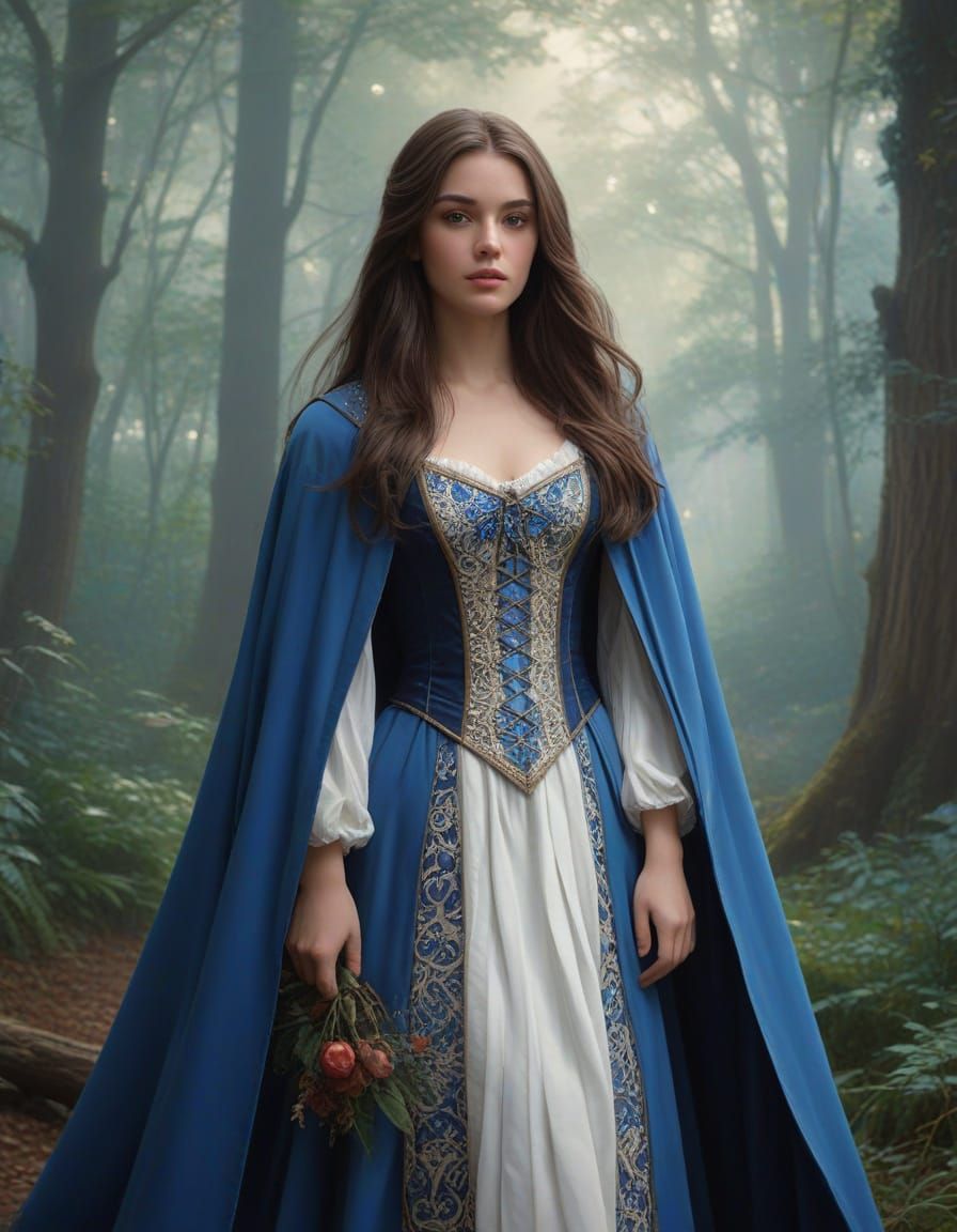 Enchanted Forest Princess in Ethereal Fantasy Style