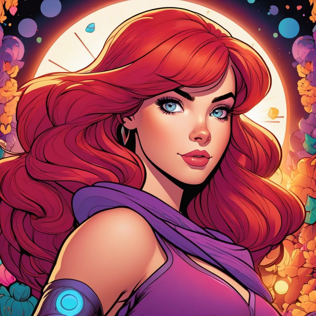 Daphne Blake in a Bright Cartoon World