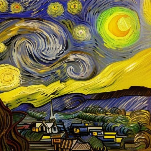 Emotional Landscape in Post-Impressionistic Style