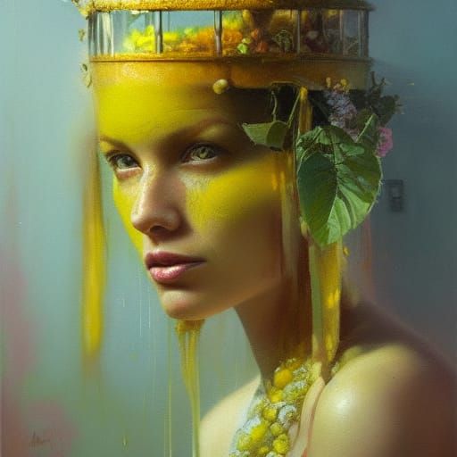 Lemon Queen: Oil Painting on Canvas
