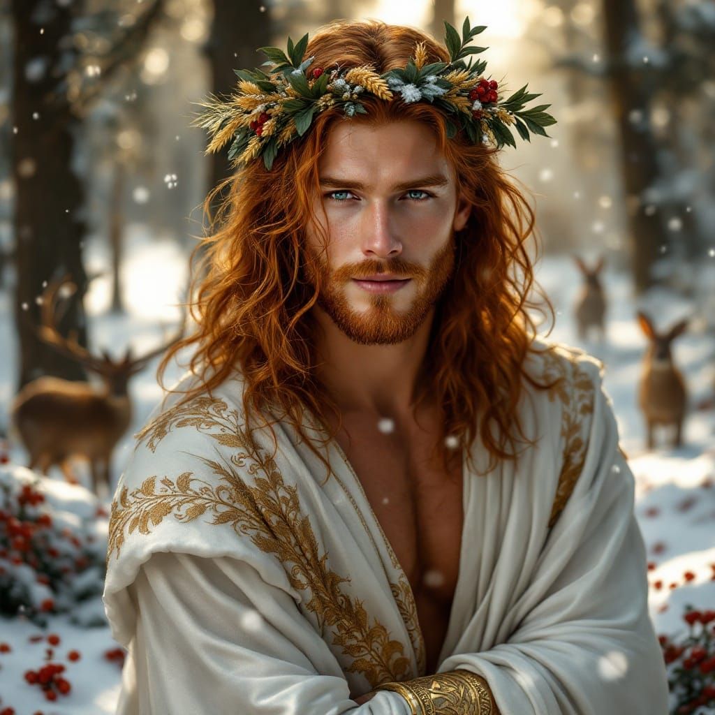 Golden God of Winter Dawn
