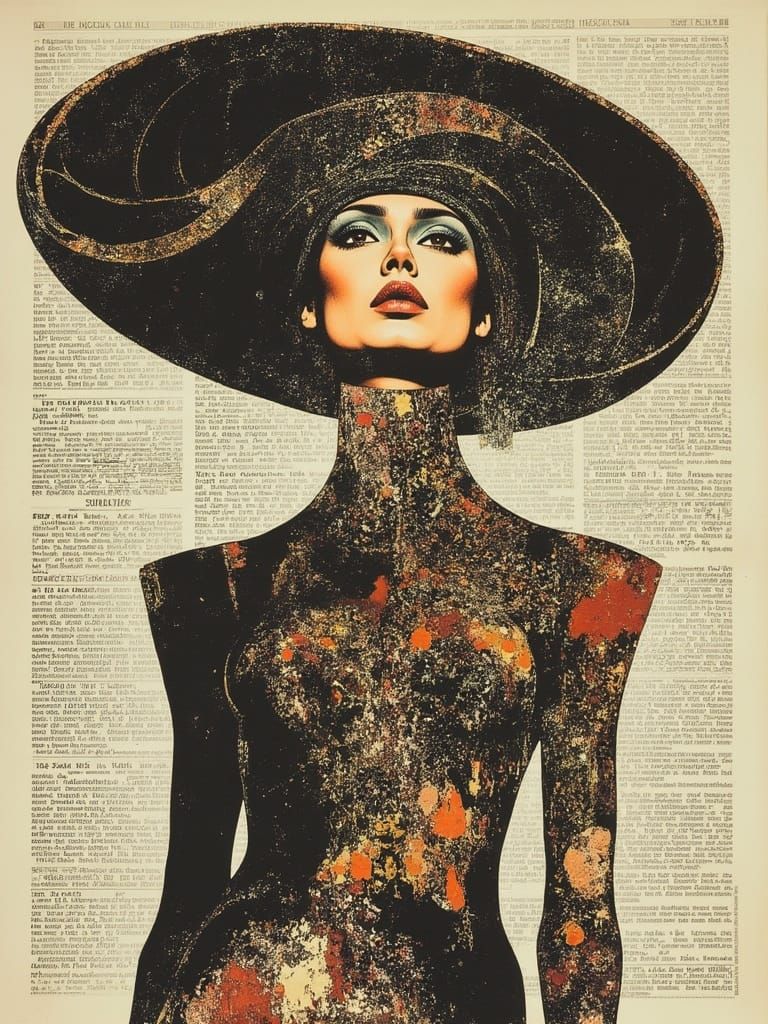 Carmen Dell’Orrifice in Magical Realism Fashion Sketch