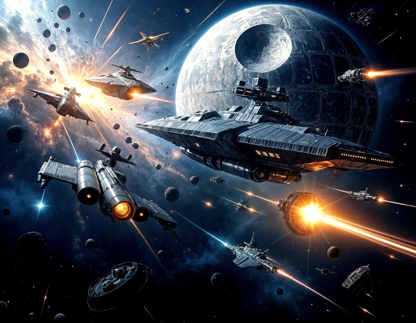 Ultra Realistic Sci-Fi Space Battle