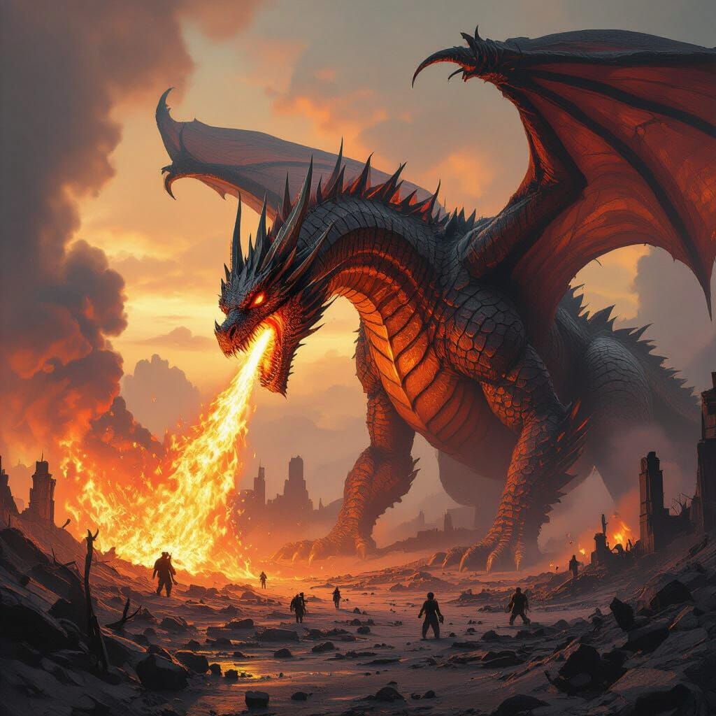 Dragon Lays Waste to Earth in Dystopian Style