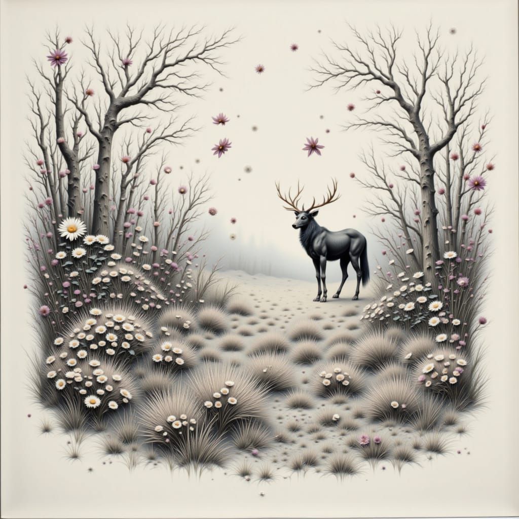 A Fluffy Cat Sitting Gracefully