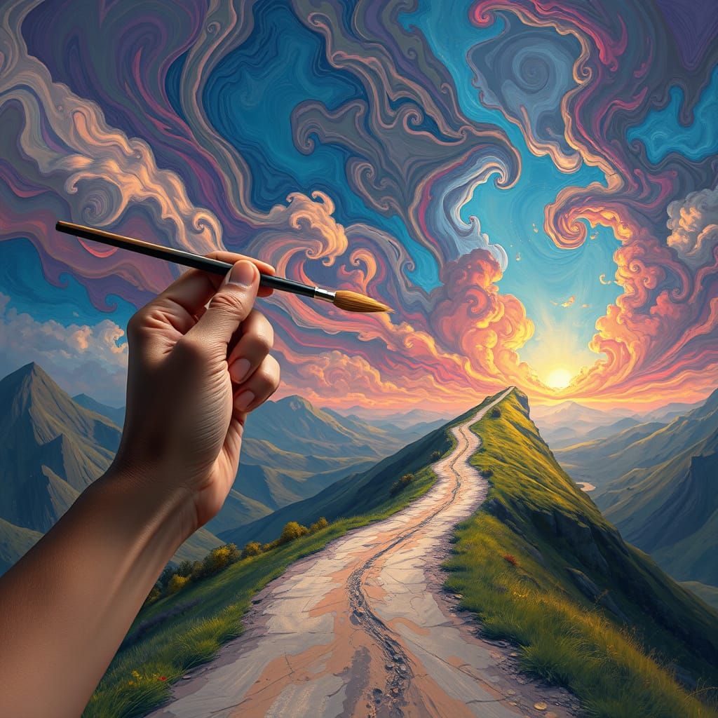 Ethereal Road Ascends to Fantasy Realms in Dreamlike Art
