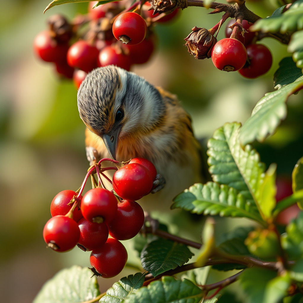 Bird and Berry: Ultra-Detailed Natural Photography
