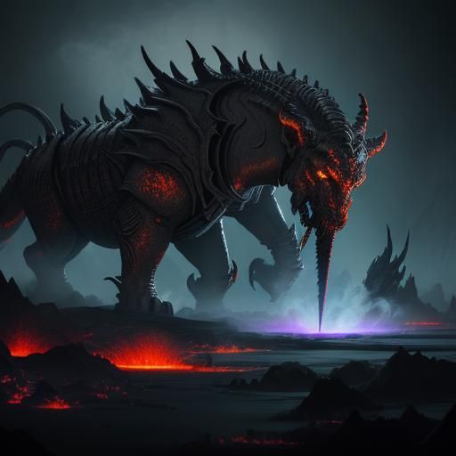 Hybrid Dragon Descends Into Hellish Realm