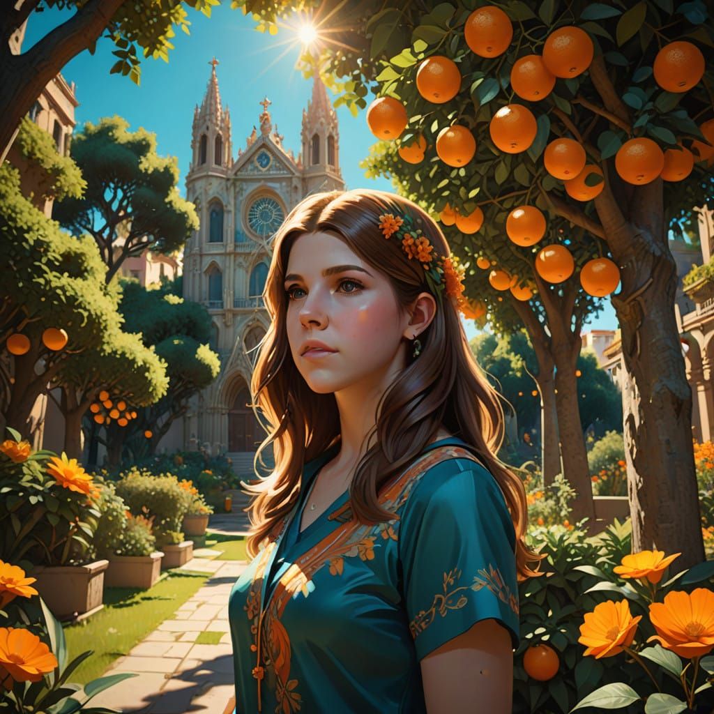 A Dreamy Garden Oasis in Vibrant Colors