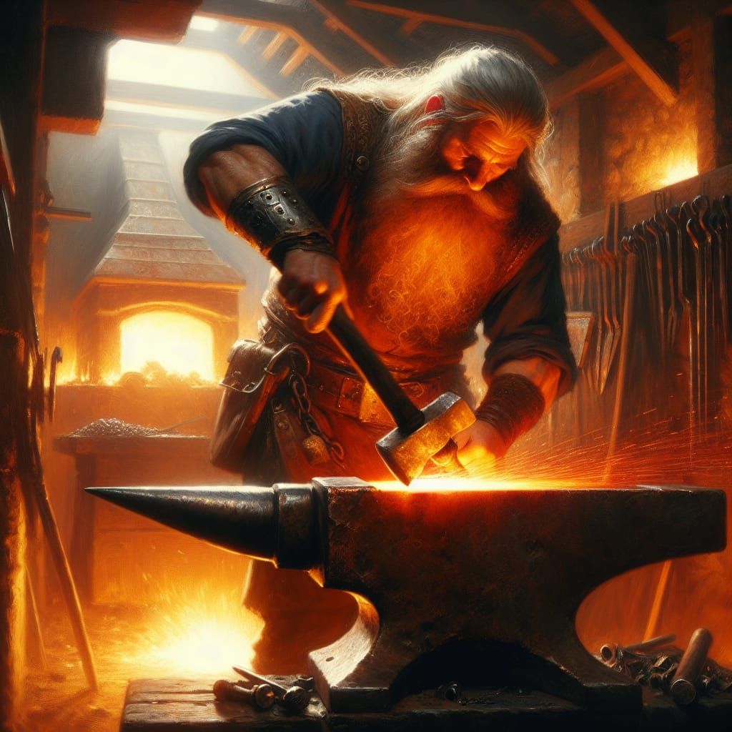 Dwarven blacksmith (II)