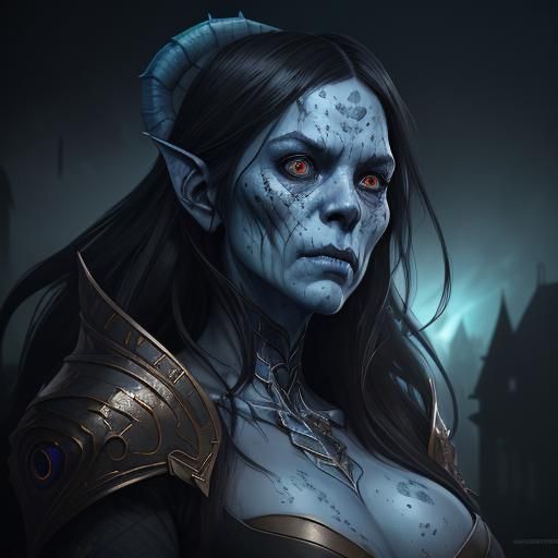 Undead Dragon Portrait in Hyperdetailed Style