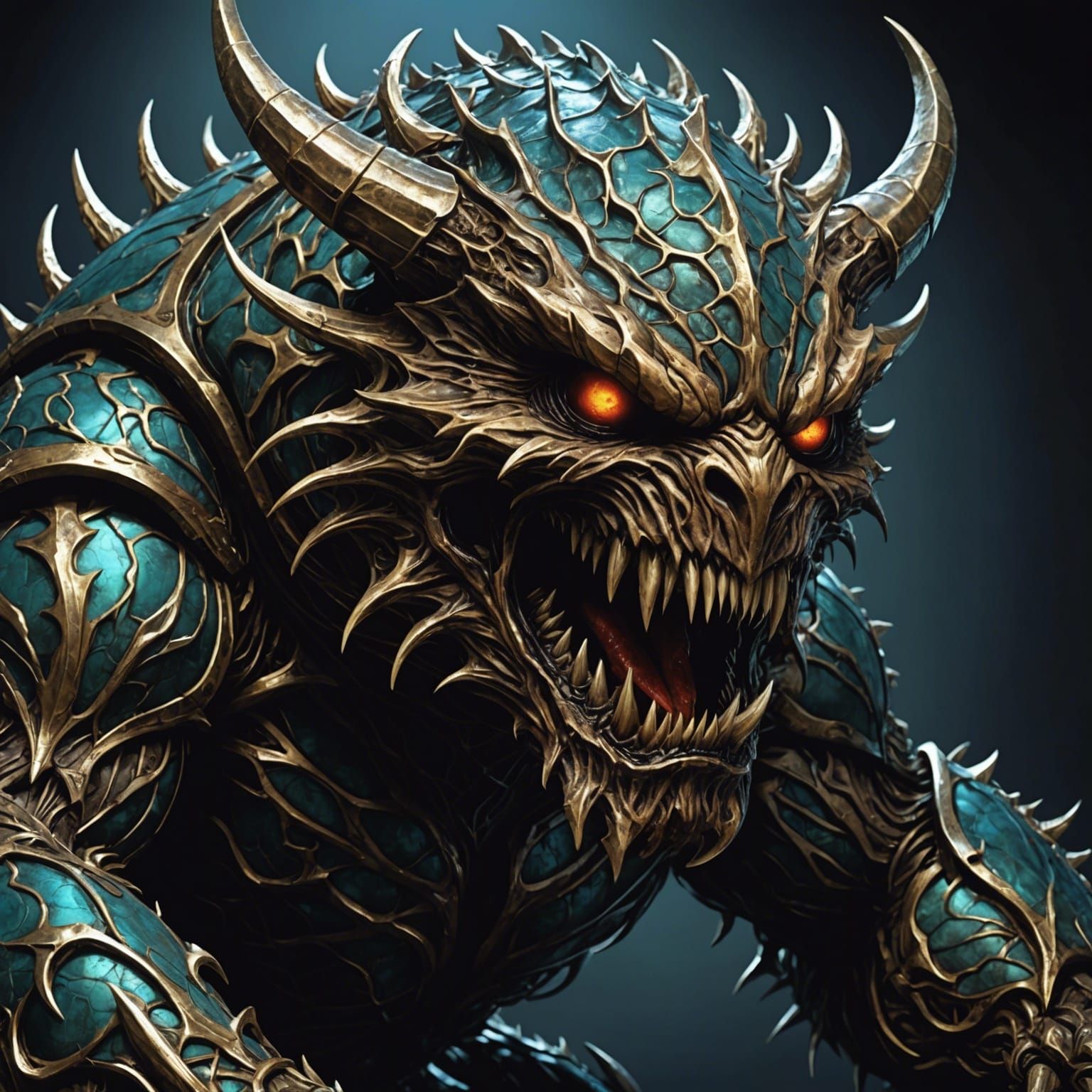 Nightmare Creature in Metallic Colors