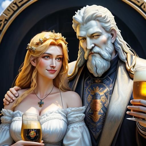 Radegast, God of Beer, Portrait in Divine Light