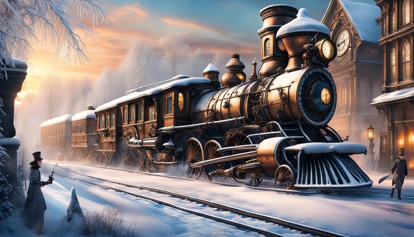 Winter Wonderland Train station 🚉