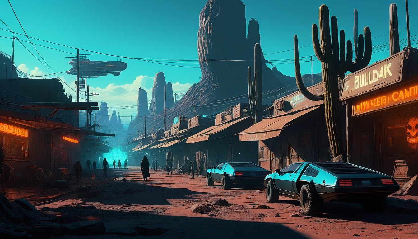 Cyberpunk Mexico: Neon Mariachis and Holographic Skulls