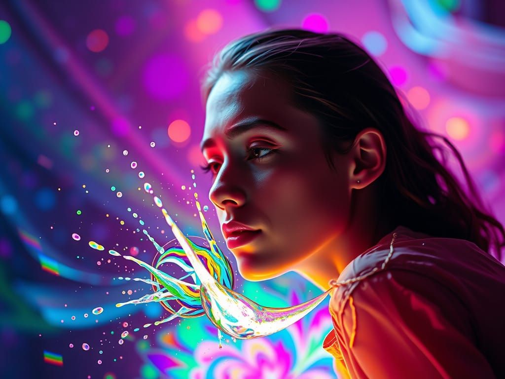 Prism Bends Light in Stunning Splash Art