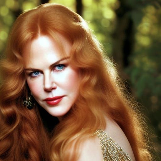 Ethereal Portrait of a Young Woman in the Woods