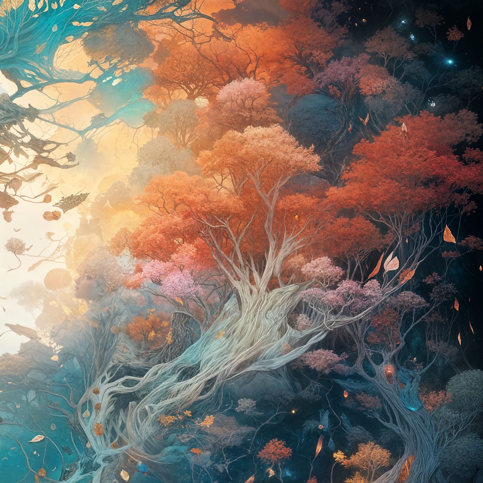 Holographic Tree of Life by Pablo Amaringo