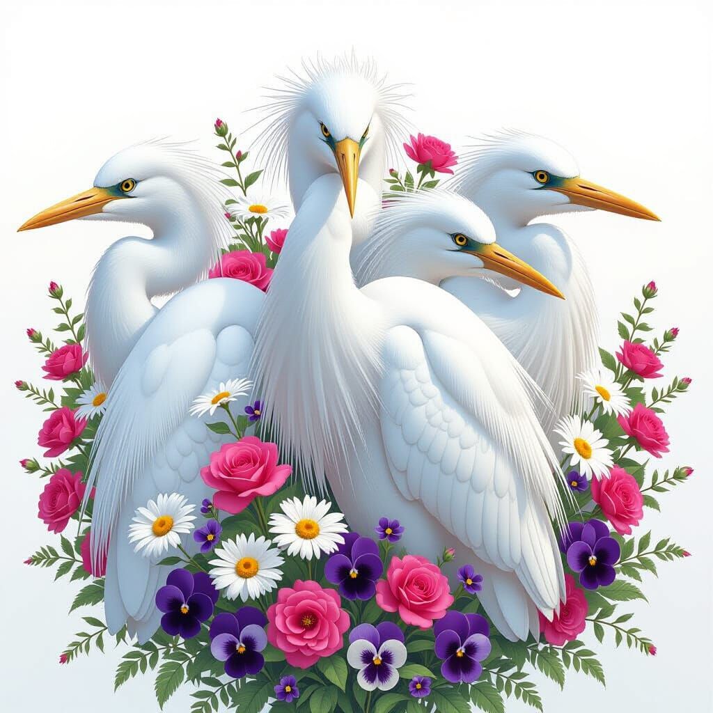 White Herons