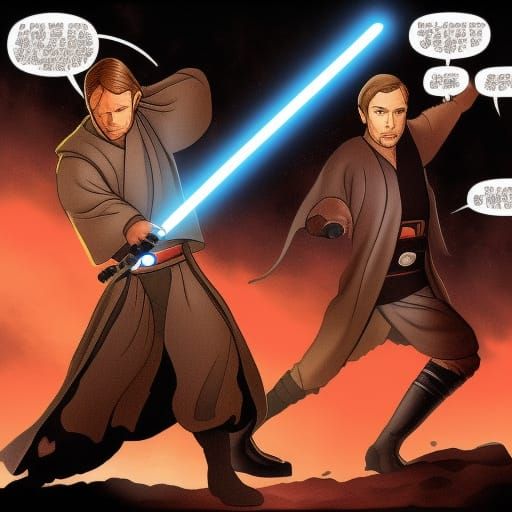 Obi-Wan vs. Anakin: Epic Mustafar Battle
