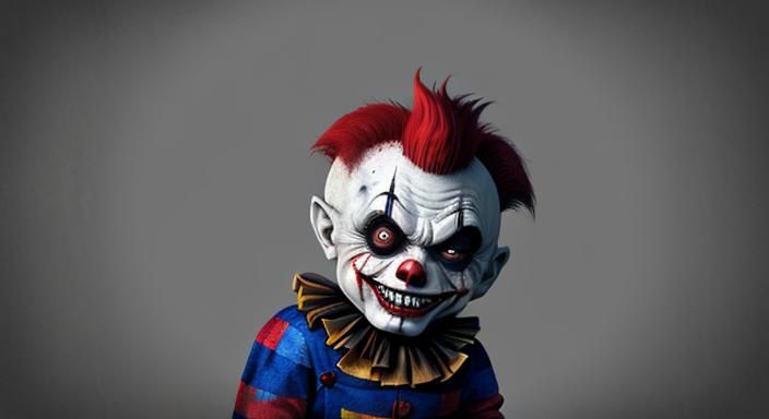 Chucky as a Scary Clown Masterpiece