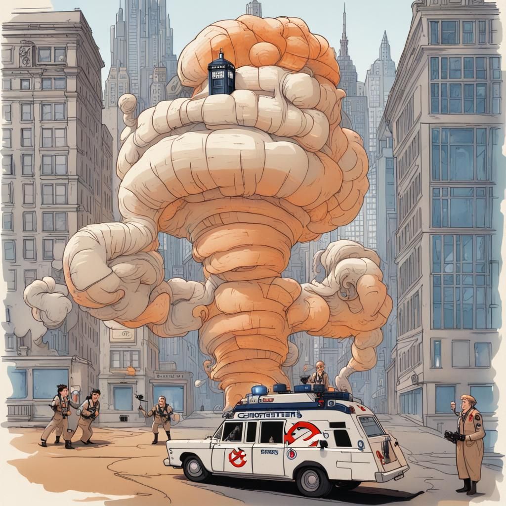 Zeitlose Geisterjagd: Doctor Who trifft auf die Ghostbusters"..