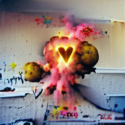 Abstract Love Bomb Explosion