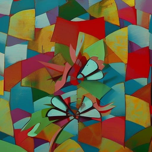 Psychedelic Clowns and Jesters in Oil on Canvas