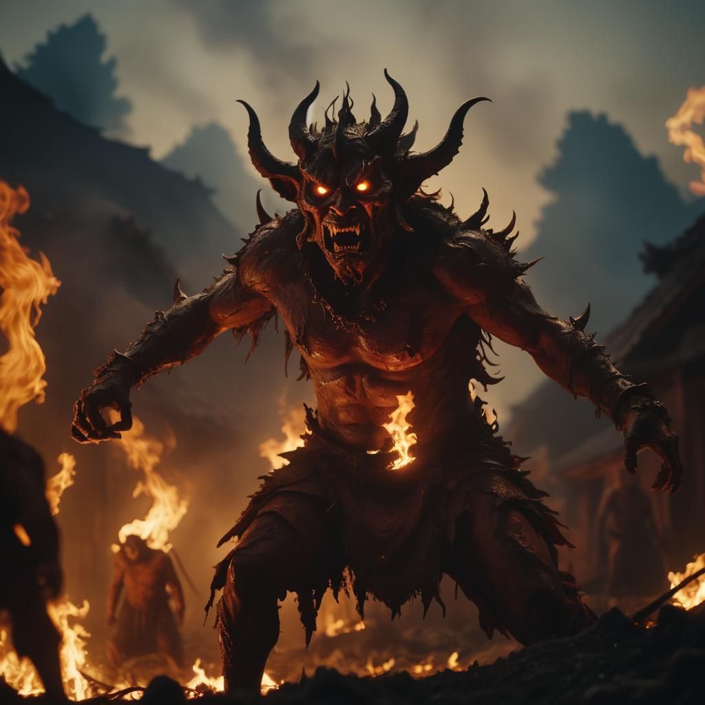 Shute Doji Cinematic film still, shot on v-raptor XL, film grain, vignette, color graded, post-processed, cinematic ligh...