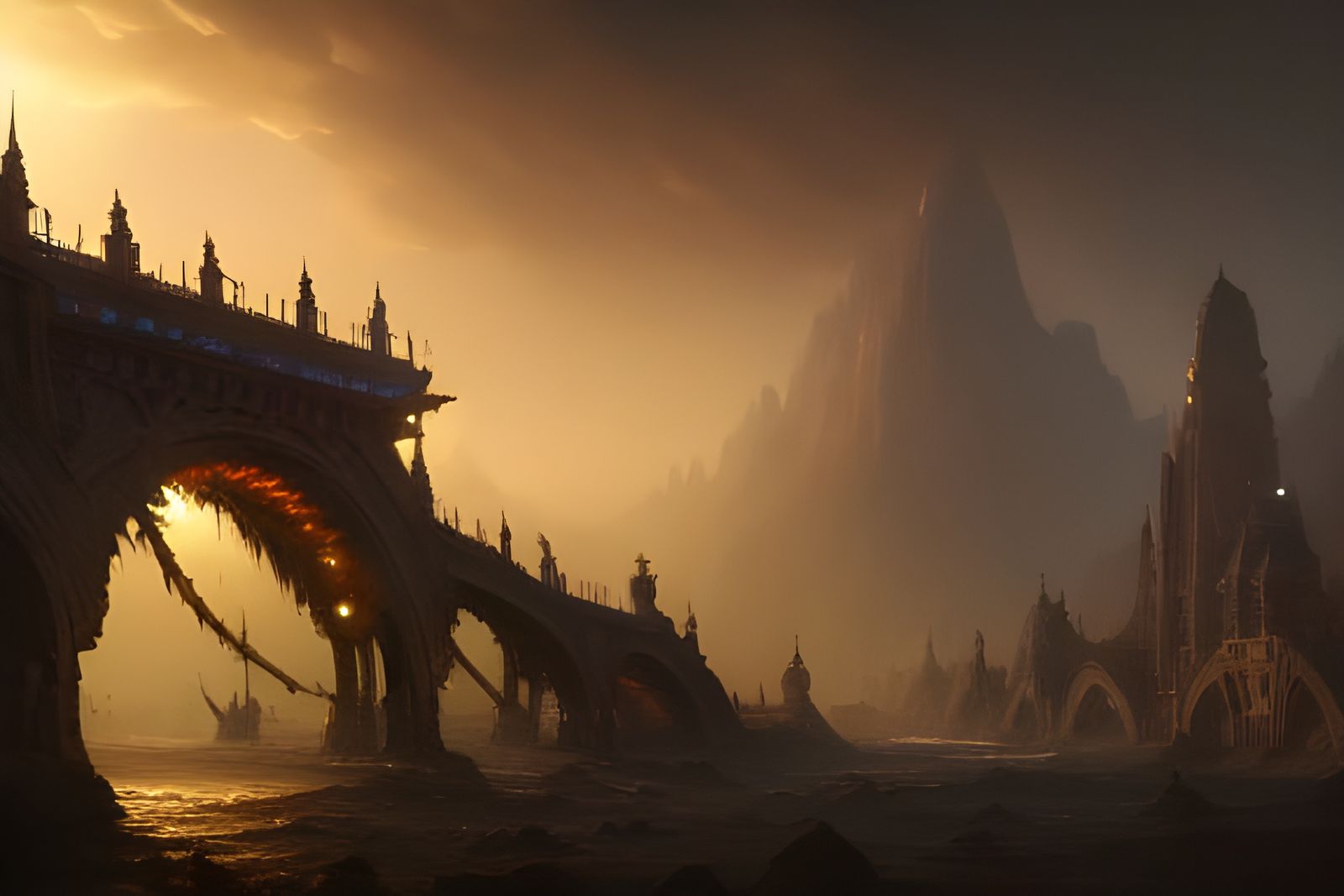 Cinematic Digital Painting with Volumetric Lighting