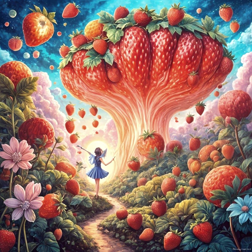 the strawberry pusher